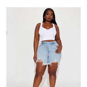 Fashion Nova Crissover Jean Summer Short